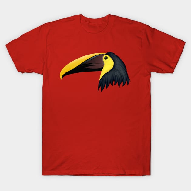 hornbill illustration T-Shirt by Mako Design 